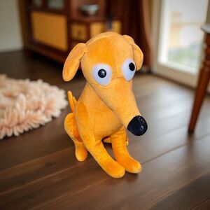 The Simpsons Santa's Little Helper Dog Plush Stuffed Toy Universal Studios 14”